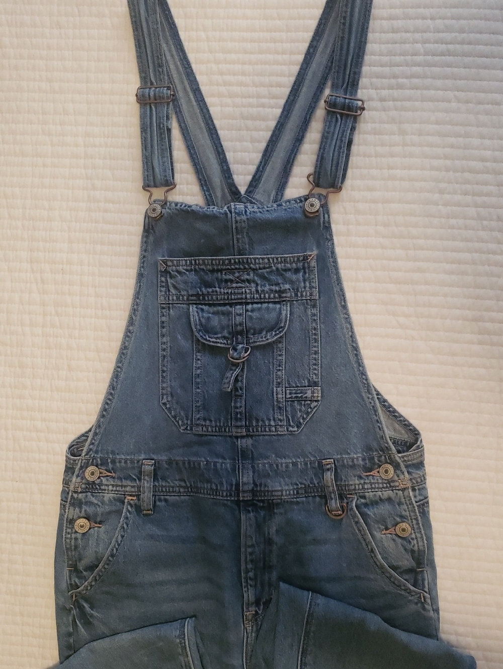 American Eagle Outfitters Blue Denim Overalls